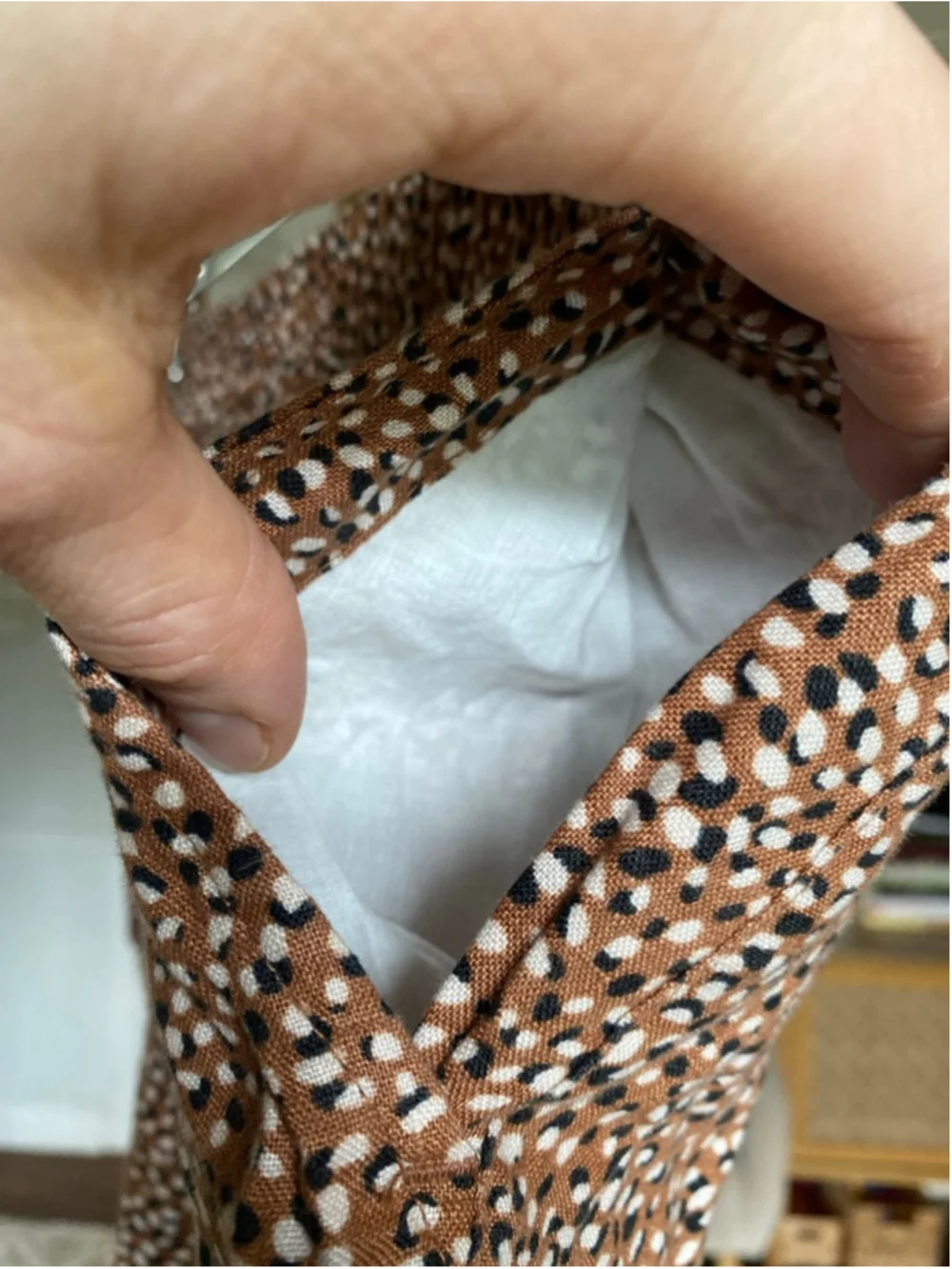 Tahari Linen Mini Skirt Animal Print Ruffle Hem Resort Coastal Quiet Luxury S